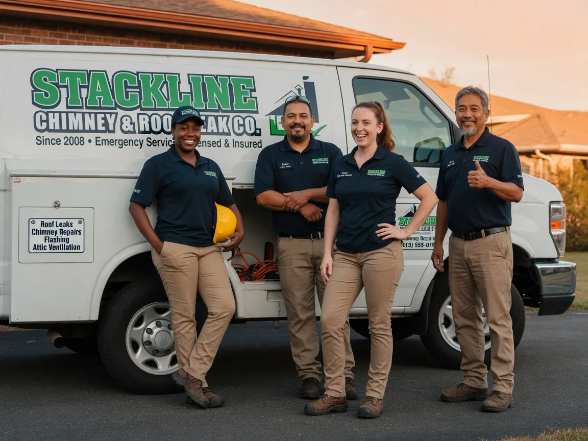 Chimney flashing repair company in Powells Point, NC